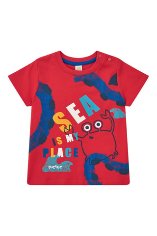 T-shirt Beach Squad - Rouge
