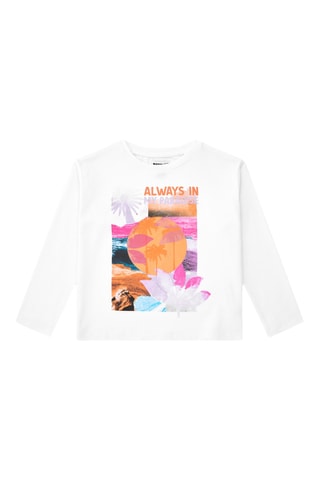 T-shirt Sun Lover - Wit