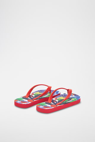Tongs Rockin the jungle - Rouge