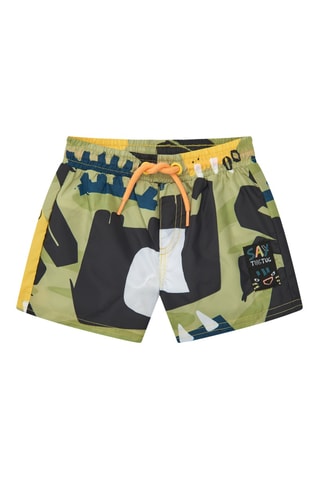 Short de bain Say Cheese - Kaki