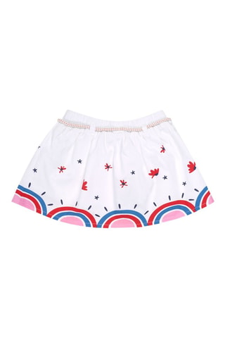 Jupe Beach Day - Blanc et rouge