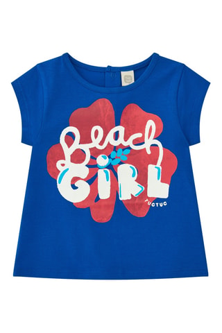 T-shirt Beach Squad - Bleu
