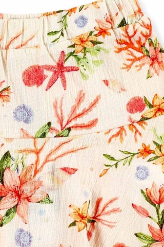 Rok Island Life - Beige, rood en groen
