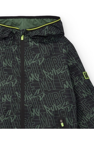 Imperméable à capuche My Future My Rules - Vert