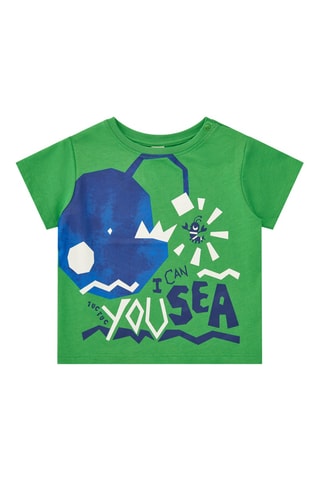 T-shirt Color The Sea - Vert