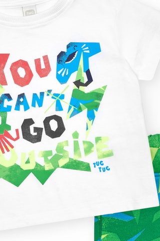T-shirt et short Color The Sea - Blanc