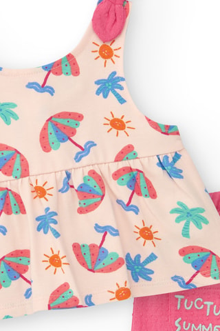 Hemd en Short Tropical Summer - Roze
