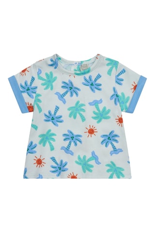T-shirt et short Tropical Summer - Bleu