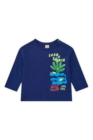 T-shirt Color The Sea - Blauw