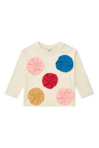 T-shirt Happy Garden - Blanc