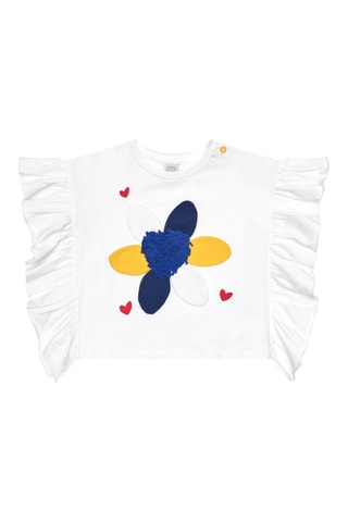 T-shirt Hey Buddies - Blanc