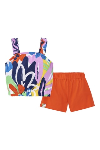 Débardeur et short Rockin the jungle - Rouge