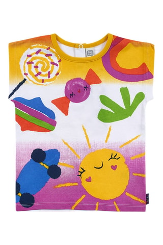 T-shirt Park Life - Wit en geel