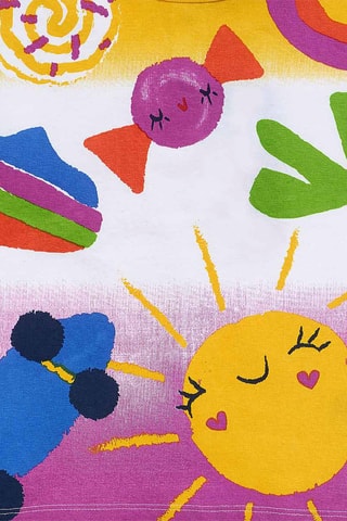 T-shirt Park Life - Wit en geel