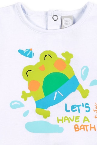 T-shirt et boxer - Blanc et vert