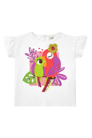 T-shirt Vacay Feelings - Wit