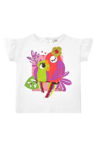T-shirt Vacay Feelings - Wit