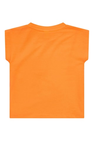 T-shirt Say Cheese - Orange