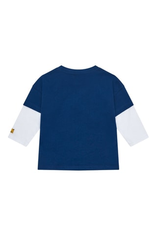 T-shirt Hey buddies - Blauw