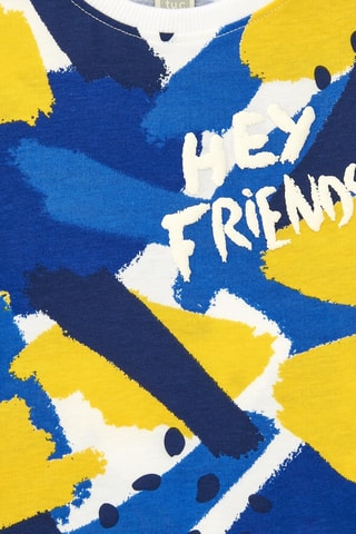 T-shirt Hey buddies - Bleu