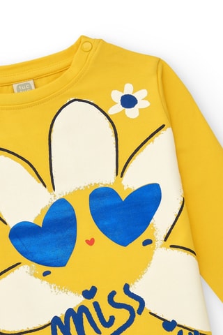 T-shirt Hey buddies - Jaune