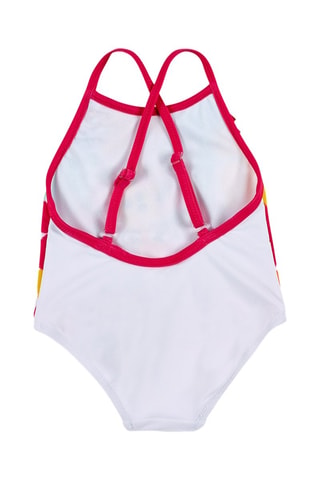 Maillot 1 pièce Banana Records - Blanc et rouge