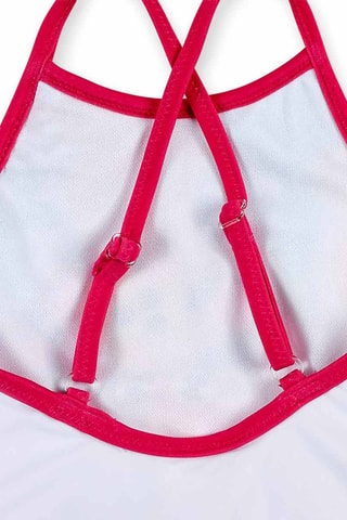 Maillot 1 pièce Banana Records - Blanc et rouge