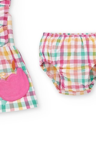 Robe et bloomer Animal Life - Rose