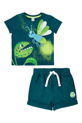 T-shirt en Short Tropadelic - Groen