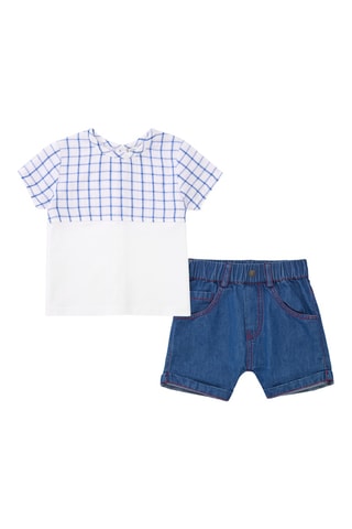 T-shirt et short en jean Under The Sea - Bleu