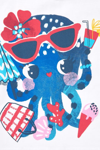 T-shirt Beach Squad - Wit