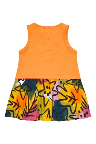 Robe trompe-l’œil Say Cheese - Orange