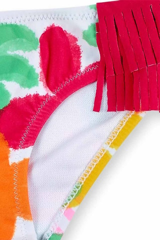 Bas de maillot Banana Records - Blanc, rouge et orange