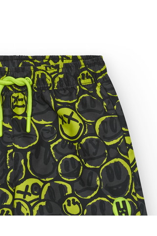 Short de bain My future my rules - Noir