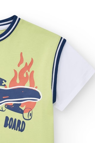 T-shirt Keep on rolling - Vert