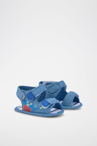 Sandales en jean Fruiti - Bleu