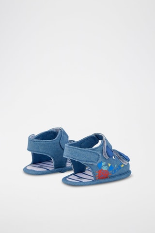Sandales en jean Fruiti - Bleu