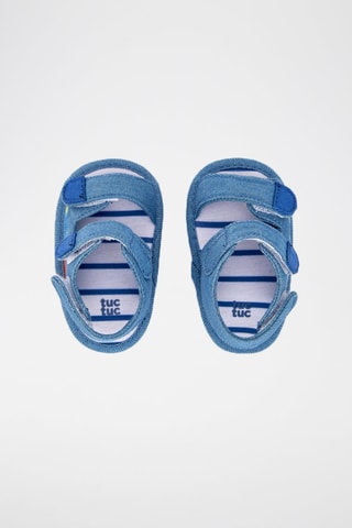 Sandales en jean Fruiti - Bleu