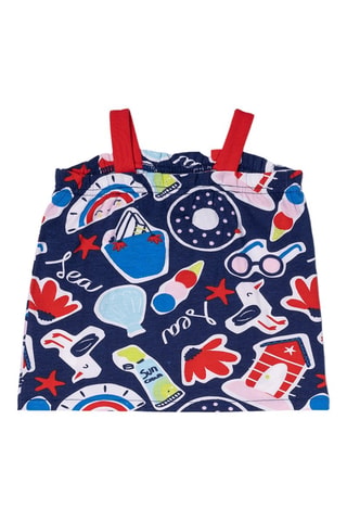 Hemd Beach Day - Rood en blauw