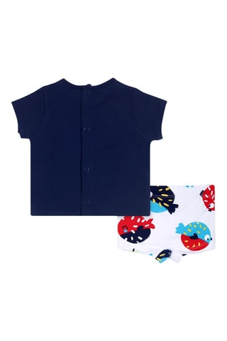Maillot 2 pièces Blub - Blanc et bleu