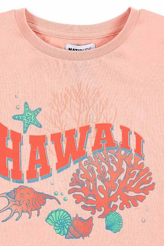 T-shirt Island Life - Roze