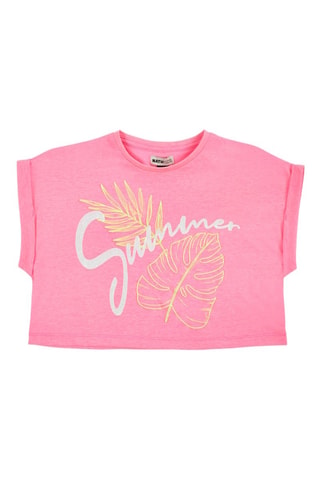 T-shirt Neon Jungle - Roze