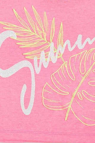 T-shirt Neon Jungle - Roze