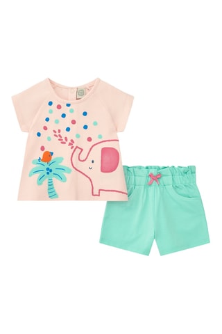 T-shirt et short Tropical summer - Vert