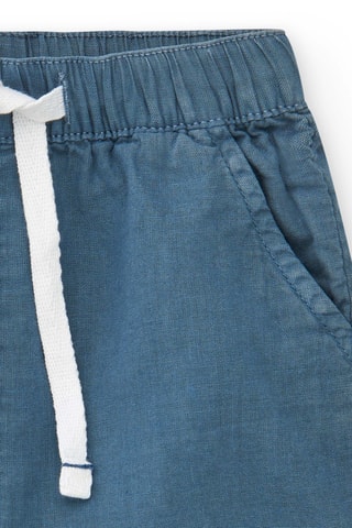 Short en lin Beach Squad - Bleu