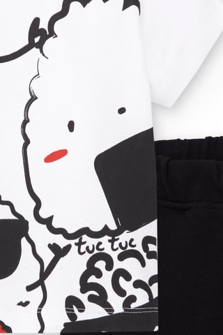 T-shirt et short - Blanc et noir