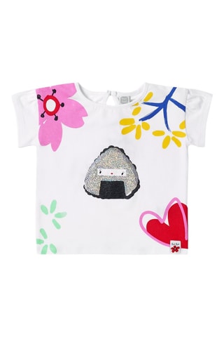 T-shirt Hey Sushi - Wit