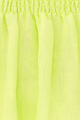 Linnen Rok Acid Bloom - Groen