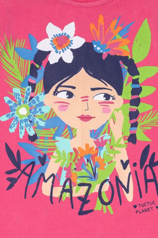 T-shirt Amazonia - Roze