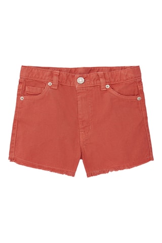 Short en jean Rockin the jungle - Rouge
